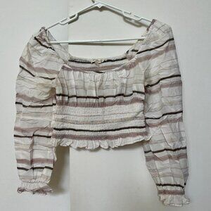 Soft Ruffle Pink Boho Blouse